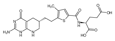N-((5-(2-((6S)-2-氨基-1，4，5，6，7，8-六氢-4-氧代吡啶并[2，3-D]嘧啶-6-基)乙基)-4-甲基-2-噻吩)甲酰基)-L-谷氨酸