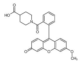 1-[2-(6-Methoxy-3-oxo-3H-xanthen-9-yl)-benzoyl]-piperidine-4-carboxylic acid