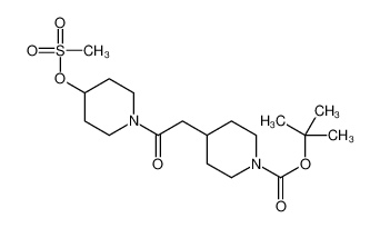 叔-丁基 4-(2-(4-((甲磺酰)氧代)哌啶-1-基)-2-氧亚基乙基)哌啶-1-甲酸基酯