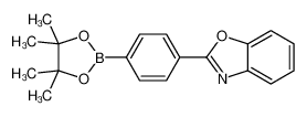 2-(4-(4,4,5,5-四甲基-1,3,2-二氧杂环戊硼烷-2-基)苯基)苯并[d]恶唑