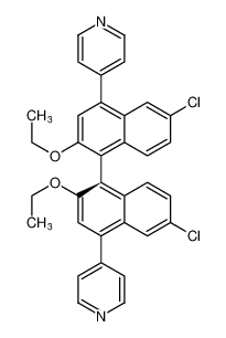 4，4'-[(1S)-6，6'-二氯联苯-2，2'-二乙氧基[1，1'-联萘]-4，4'-二基]双吡啶