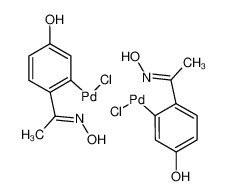二-μ-氯双[5-羟基-2-[1-(肟基)乙基]苯基]钯(II)二聚体