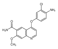 4-(4-氨基-3-氯苯氧基)-7-甲氧基喹啉-6-甲酰胺