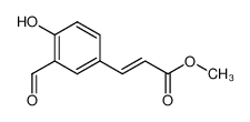 (E)-3-(3-甲酰基-4-羟基苯基)丙烯酸甲酯