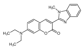 7-二乙氨基-3-(1-甲基-2-苯并咪唑基)香豆素