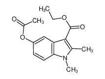 Ethyl 5-acetyloxy-1，2-dimethylindole-3-carboxylate