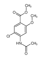 5-氯-4-乙酰氨基-2-甲氧基苯甲酸甲酯