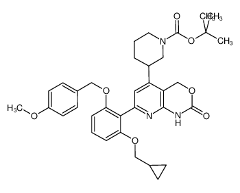 1-Piperidinecarboxylic acid, 3-[7-[2-(cyclopropylmethoxy)-6-[(4-methoxyphenyl)methoxy]phenyl]-1,4-di