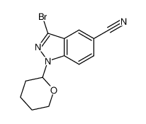 3-bromo-1-(tetrahydro-2H-pyran-2-yl)-1H-indazole-5-carbonitrile