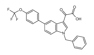 2-(1-苄基-5-(4-(三氟甲氧基)苯基)-1H-吲哚-3-基)-2-氧代乙酸