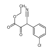 3-(3-氯苯基)-3-氰基-2-氧代丙酸乙酯