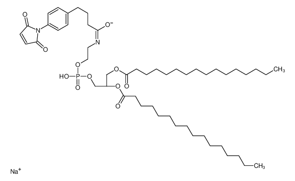 1,2-二棕榈酰基-sn-甘油-3-磷酸乙醇胺-N-[4-(对-马来酰亚胺基苯基)丁酰胺](钠盐)