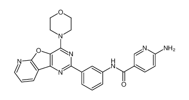 6-氨基-N-[3-[4-(4-吗啉基)吡啶并[3',2':4,5]呋喃并[3,2-D]嘧啶-2-基]苯基]-3-吡啶甲酰胺