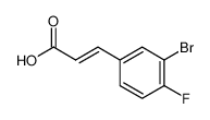 (E)-3-(3-溴-4-氟苯基)丙烯酸