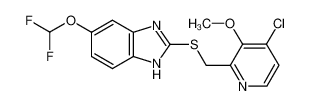 5-(二氟甲氧基)-2-{[(4-氯-3-甲氧基-2-吡啶基)甲基]硫}-1H-苯并咪唑