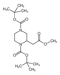 2-(2-甲氧基-2-氧代乙基)哌嗪-1,4-二羧酸二叔丁酯