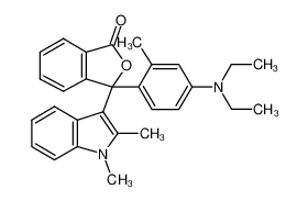 3-(1,2-二甲基-3-吲哚基)-3-[4-二乙氨基-2-甲基苯基]苯酞