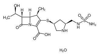 (4R,5S,6S)-6-[(1R)-1-羟基乙基]-4-甲基-7-氧代-3-[[(3S,5S)-5-[(氨基磺酰氨基)-甲基]-3-吡咯烷基]硫]-1-氮杂双环[3.2.0]庚-2-烯-2-甲酸水合物