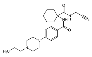 N-(1-((氰基甲基)氨甲酰)环己基)-4-(4-丙基哌嗪-1-基)苯甲酰胺