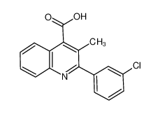 2-(3-氯苯基)-3-甲基喹啉-4-羧酸