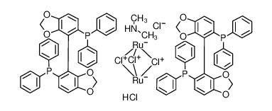 二甲基铵二氯三(μ-氯)双[(R)-(+)-5,5'-双(二苯基膦基)-4,4'-二-1,3-苯并二茂]二钌(II)