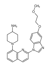 1-[2-[5-(2-甲氧基乙氧基)苯并咪唑-1-基]喹啉-8-基]哌啶-4-基胺