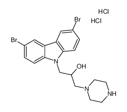 1-(3,6-二溴-9H-咔唑-9-基)-3-(哌嗪-1-基)丙-2-醇