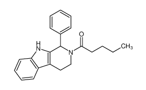 1-[1-苯基-3,4-二氢-1H-吡啶并[3,4-b]吲哚-2(9H)-基]戊烷-1-酮