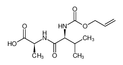 (S)-2-((S)-2-(烯丙氧基羰基氨基)-3-甲基丁酰胺基)丙酸
