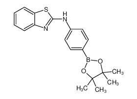 N-(4-(4,4,5,5-四甲基-1,3,2-二氧杂硼杂环戊烷-2-基)苯基)苯并[d]噻唑-2-胺