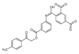 3-[（2，4-二硝基苯甲酰基）氨基]-苯甲酸2-（4-甲基 苯基）-2-氧乙基酯
