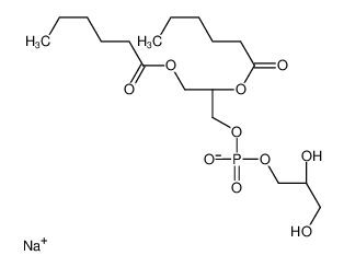 1,2-二己酰基-sn-甘油基-3-磷酸 -(1'- 外消旋甘油)(钠盐)