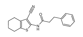 N-(3-氰基-4,5,6,7-四氢-2-苯并噻吩基)-3-苯基丙酰胺