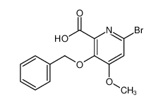 3-(苄氧基)-6-溴-4-甲氧基吡啶甲酸
