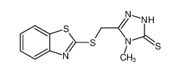 5-[(1,3-苯并噻唑-2-基硫基)甲基]-4-甲基-4H-1,2,4-三唑-3-硫醇
