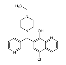 5-氯-7-((4-乙基哌嗪-1-基)(吡啶-3-基)甲基)喹啉-8-醇