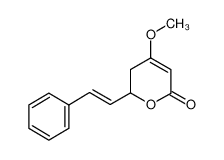 (E)-4-甲氧基-6-苯乙烯基-5,6-二氢-2H-吡喃-2-酮