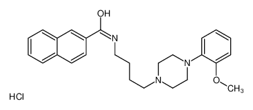 N-(4-(4-(2-甲氧基苯基)哌嗪-1-基)丁基)-2-萘甲酰胺盐酸盐