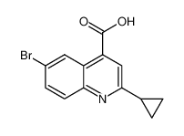 6-溴-2-环丙基喹啉-4-甲酸