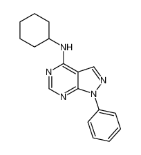 N-环己基-1-苯基-1H-吡唑并[3,4-d]嘧啶-4-胺