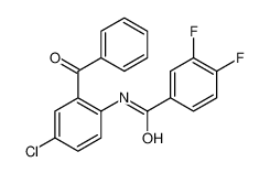 N-(2-苯甲酰基-4-氯苯基)-3，4-二氟苯甲酰胺