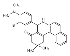 5-(3-溴-4-(二甲胺基)苯基)-2,3,5,6-四氢-2,2-二甲基苯并[a]菲啶-4(1H)-酮