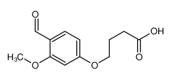 4-(3-甲氧基-4-甲酰基苯氧基)丁酸