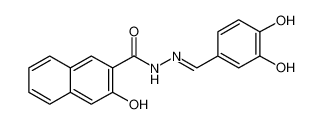 3-羟基-N'-[（E）-（3-羟基-4-氧代环己烷-2,5-二烯-1-亚叉）甲基]萘-2-碳酰肼