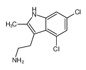 2-(4,6-二氯-2-甲基-1H-吲哚-3-基)乙胺