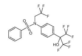 N-(2,2,2-三氟乙基)-N-[4-[2,2,2-三氟-1-羟基-1-(三氟甲基)乙基]苯基]苯磺酰胺