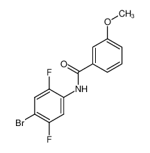 N-(4-溴-2，5-二氟苯基)-3-甲氧基苯甲酰胺