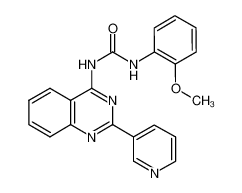 N-(2-甲氧基苯基)-N'-[2-(3-吡啶基)-4-喹唑啉基]-脲