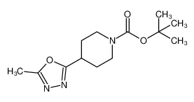 1-Boc-4-(5-甲基-1，3，4-噁二唑-2-基)哌啶