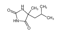 5-甲基-5-(2-甲基丙基)咪唑烷-2，4-二酮